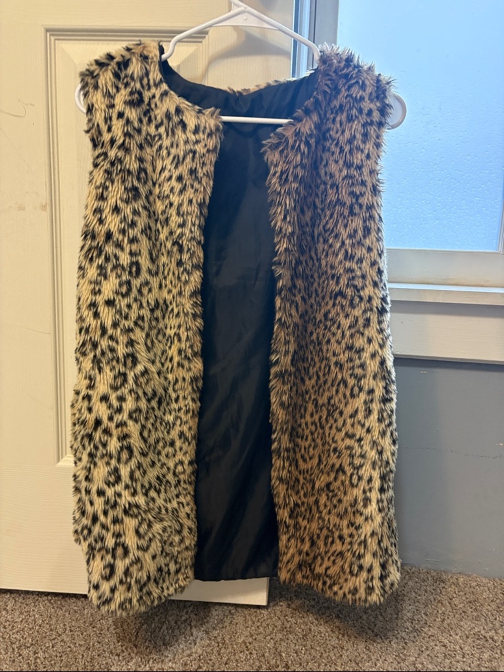 Faux Fur Cheetah Print Vest